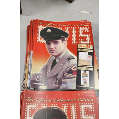 1020 - A LARGE QUANTITY OF OFFICIAL COLLECTOR'S EDITIONS, 'ELVIS' BY DEAGOSTINI, IN GOOD CONDITION