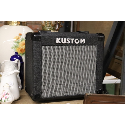 1026 - A KUSTOM KGA 10 LEAD GUITAR AMPLIFIER, WORKING AT TIME OF CATALOGUING, NO WARRANTY GIVEN