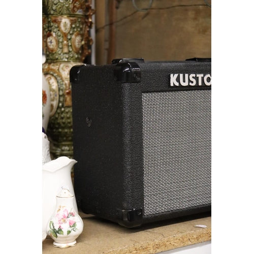 1026 - A KUSTOM KGA 10 LEAD GUITAR AMPLIFIER, WORKING AT TIME OF CATALOGUING, NO WARRANTY GIVEN