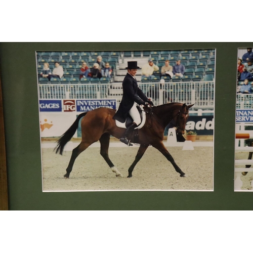 1047 - A QUANTITY OF SHOWJUMPING AND EVENTING PHOTOGRAPHS - IN FRAMES