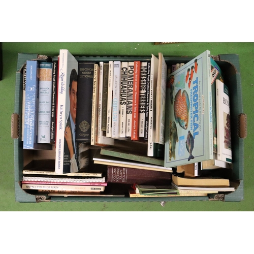 1050 - A QUANTITY OF BOOKS TO INCLUDE ANIMALS, FIRST AID, PLANTS, ETC