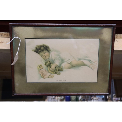 1203 - A FRAMED VINTAGE PRINT TITLED 