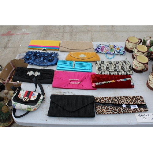 1705 - AN ASSORTMENT OF LADIES CLUTCH BAGS