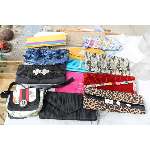 1705 - AN ASSORTMENT OF LADIES CLUTCH BAGS