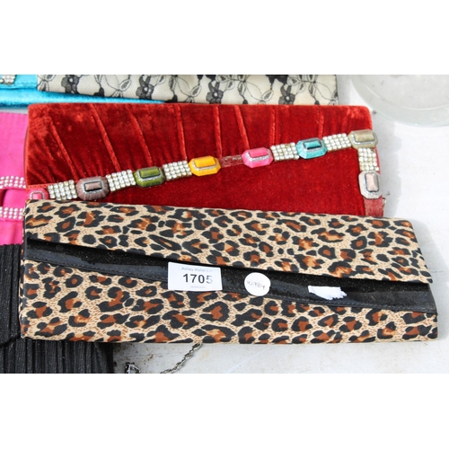 1705 - AN ASSORTMENT OF LADIES CLUTCH BAGS