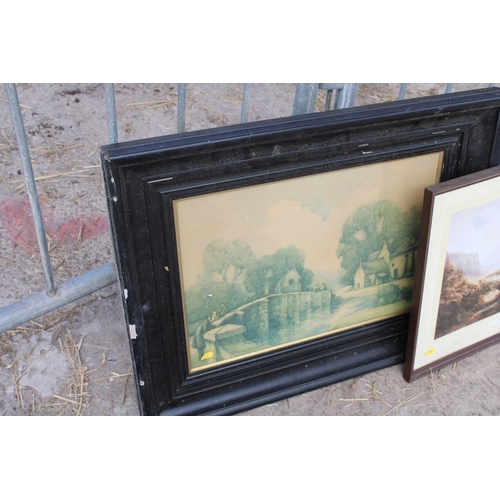 1827 - AN ASSORTMENT OF FRAMED PRINTS AND PICTURES