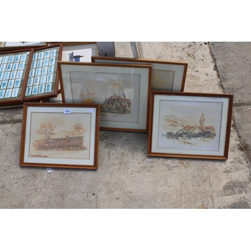 1828 - AN ASSORTMENT OF FRAMED PRINTS AND PICTURES