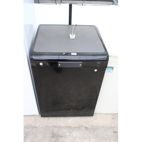 2302 - A BLACK UNDERCOUNTER DISH WASHER