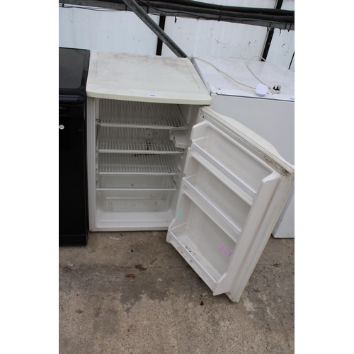 2303 - A WHITE PROLINE UNDERCOUNTER FRIDGE