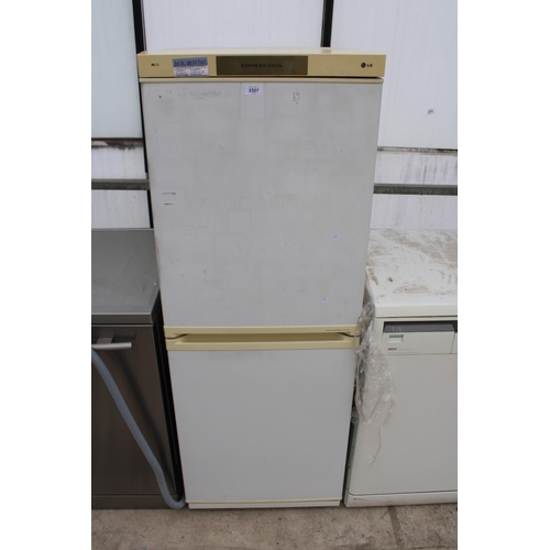 2327 - A WHITE EXPRESS COOL UPRIGHT FRIDGE FREEZER