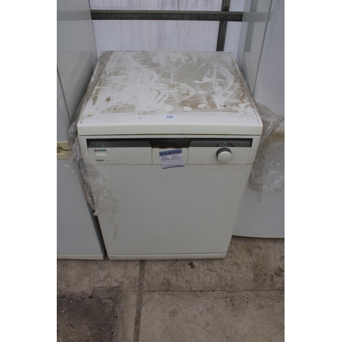 2328 - A WHITE ZANUSSI DISHWASHER