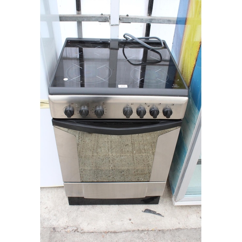 2330 - A SILVER AND BLACK ELECTRIC OVEN AND HOB BELIEVED IN WORKING ORDER BUT NO WARRANTY