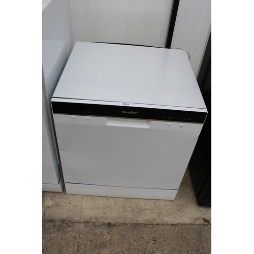 2333 - A WHITE COMFEE COUNTER TOP DISHWASHER