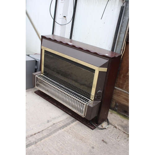 2352 - A WOODEN CASED ELECTRIC FIRE