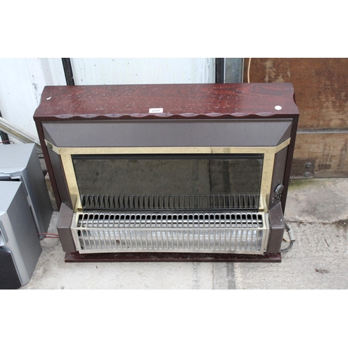 2352 - A WOODEN CASED ELECTRIC FIRE