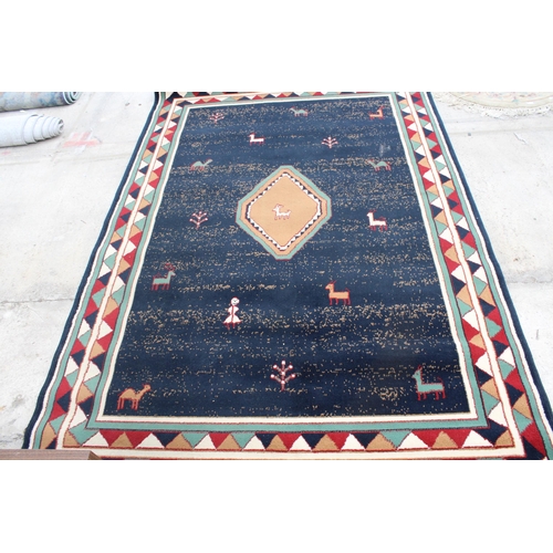 2487 - A MULTICOLOURED PATTERNED RUG