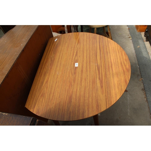 2644 - A FORMICA TOP DROP-LEAF KITCHEN TABLE