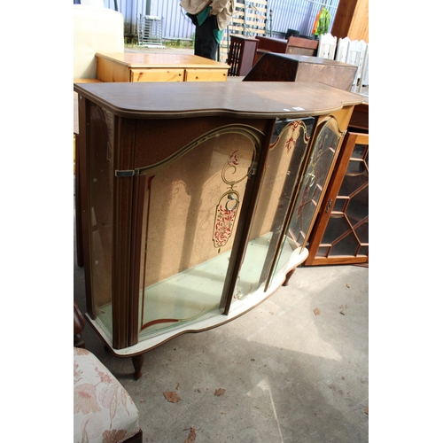 2667 - A MID 20TH CENTURY CHINA CABINET, 42