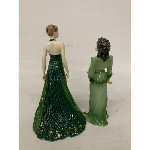 711 - TWO COALPORT FIGURINES 