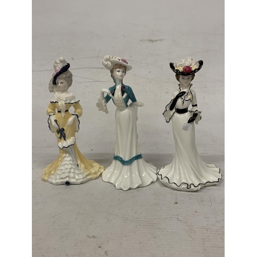 716 - THREE COALPORT FIGURINES 