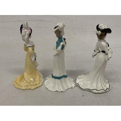 716 - THREE COALPORT FIGURINES 