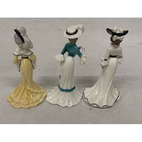 716 - THREE COALPORT FIGURINES 