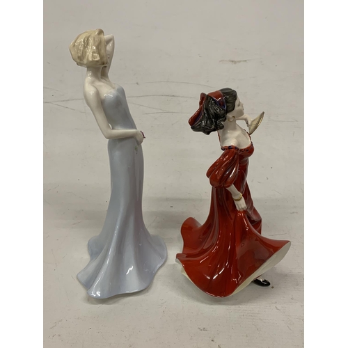 718 - TWO COALPORT FIGURINES - SILHOUETTES 