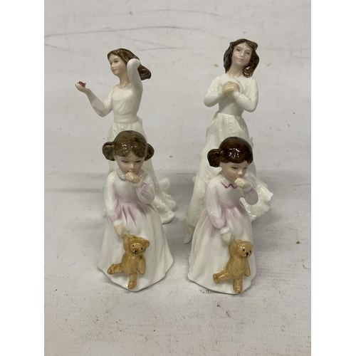 719 - FOUR ROYAL DOULTON FIGURINES 