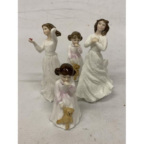 719 - FOUR ROYAL DOULTON FIGURINES 