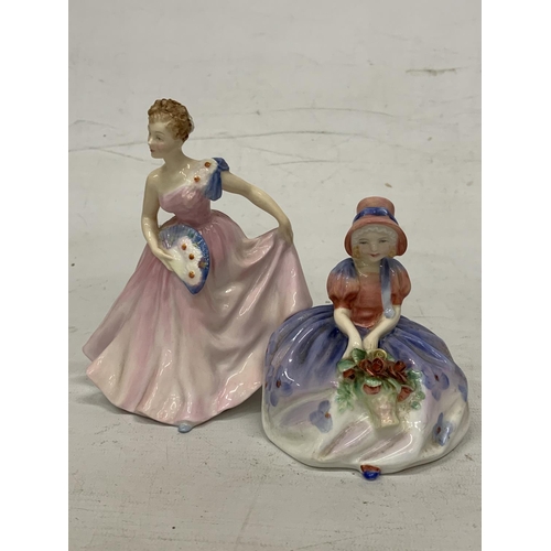 721 - TWO ROYAL DOULTON FIGURINES 