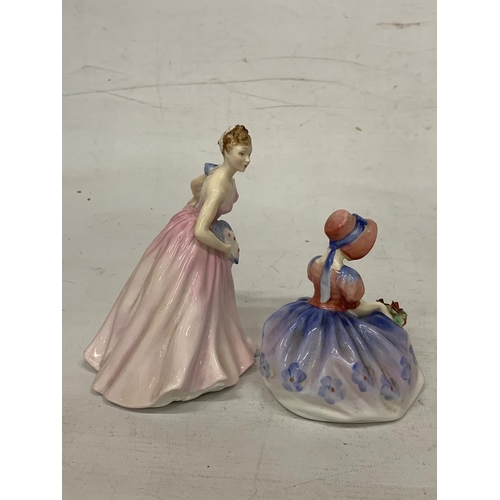 721 - TWO ROYAL DOULTON FIGURINES 