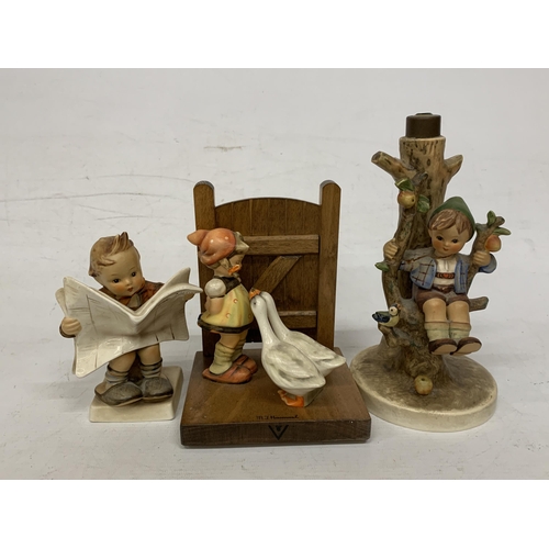 733 - THREE VINTAGE GOEBEL FIGURES