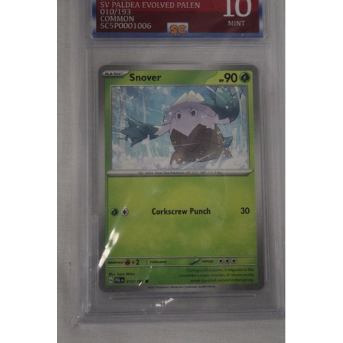 192 - A GRADED POKEMON CARD 10/10 SNOVER