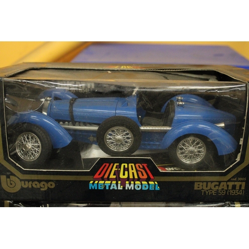 263 - TWO BOXED DIE-CAST VEHICLES TO INCLUDE A BUGATTI AND MERCEDES