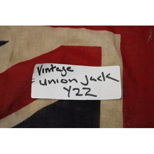 284 - A VINTAGE UNION JACK, 60CM X 40CM