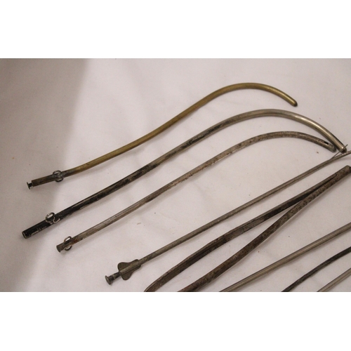 296 - NINE VINTAGE VETERINARY INSTRUMENTS