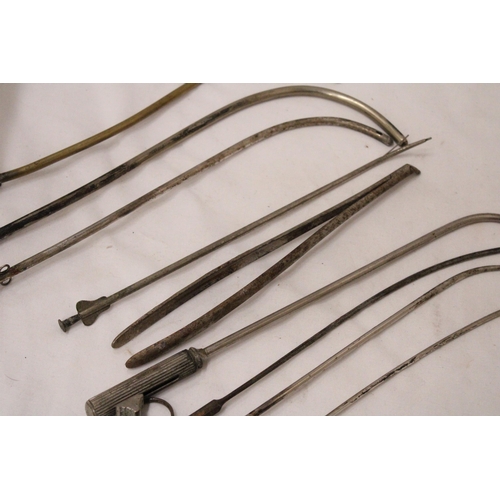 296 - NINE VINTAGE VETERINARY INSTRUMENTS