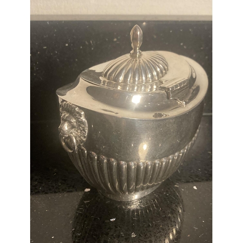 64 - A HALLMARKED BIRMINGHAM SILVER LOOSE TEA CADDY GROSS WEIGHT 210 GRAMS