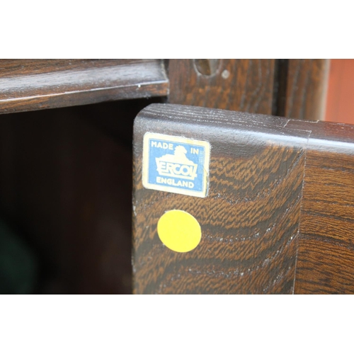 3157 - AN ERCOL BLUE LABEL COURT CUPBOARD - 48