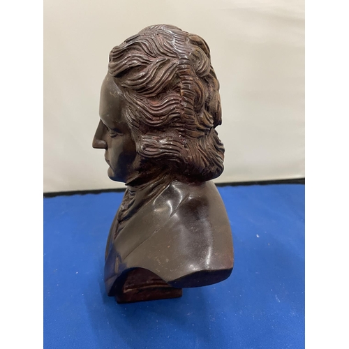 3 - A BRONZE BUST OF BEETHOVEN