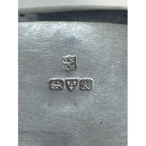 13 - A HALLMARKED CHESTER SILVER SALT