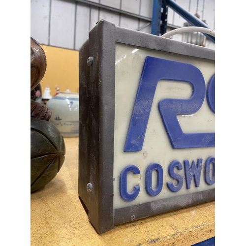 71 - AN RS COSWORTH ILLUMINATED LIGHT BOX SIGN