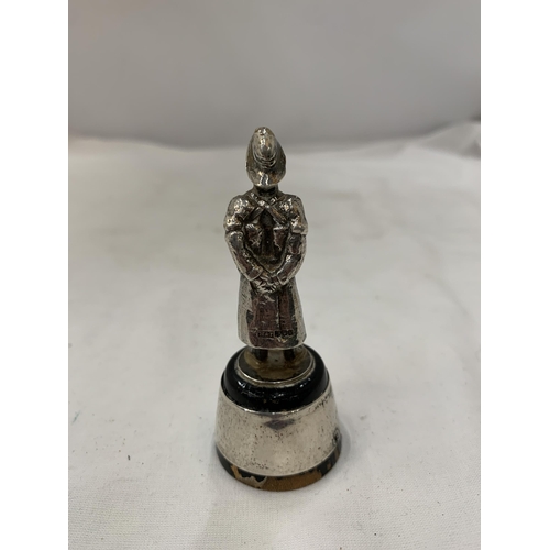 159 - A SILVER R. N. L. I. PRESENTATION FIGURE, HEIGHT 8.5CM