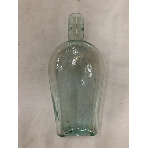 172 - A VINTAGE GERMAN BOTTLE WITH A GOLD SWASTIKA