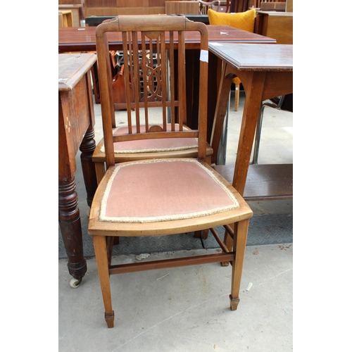 2912 - AN EARLY 20TH CENTURY OAK TWO TIER CENTRE TABLE, 30