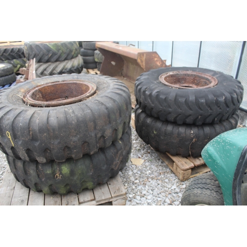 1028 - 4 WHEELS AND TYRES  NO VAT