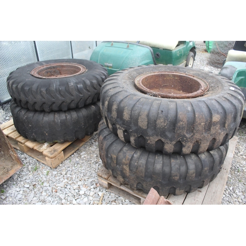 1028 - 4 WHEELS AND TYRES  NO VAT