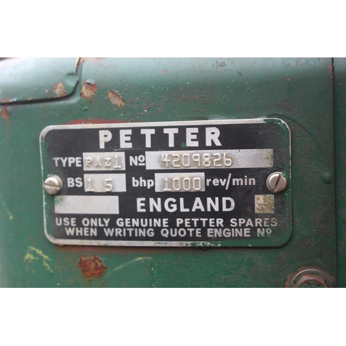 1029 - PETTER STATIONARY ENGINE  NO VAT