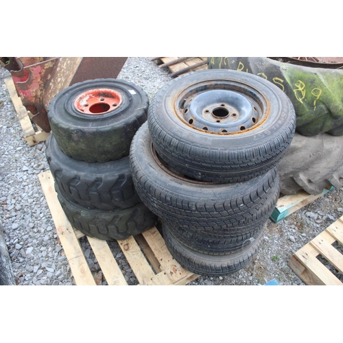 1033 - 8 WHEELS AND TYRES  NO VAT