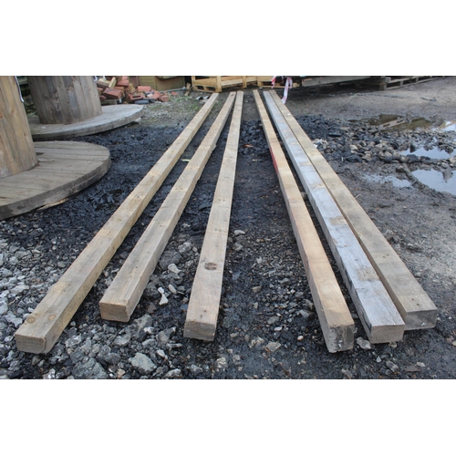 1043 - 6 TIMBERS 18' LONG 3 1/2 X 3  + VAT